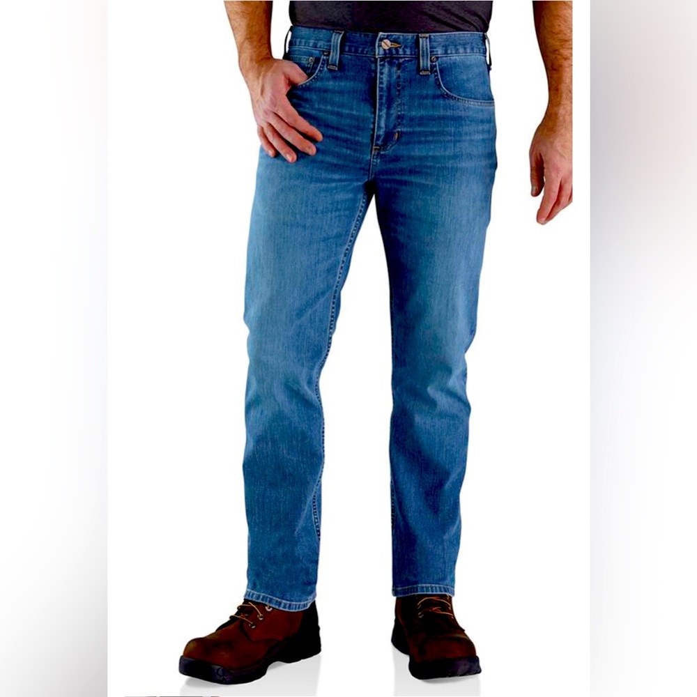 Carhartt Rugged Flex Relaxed Fit Straight Leg 5 pocket Jean - Houghton 38x32 NEW